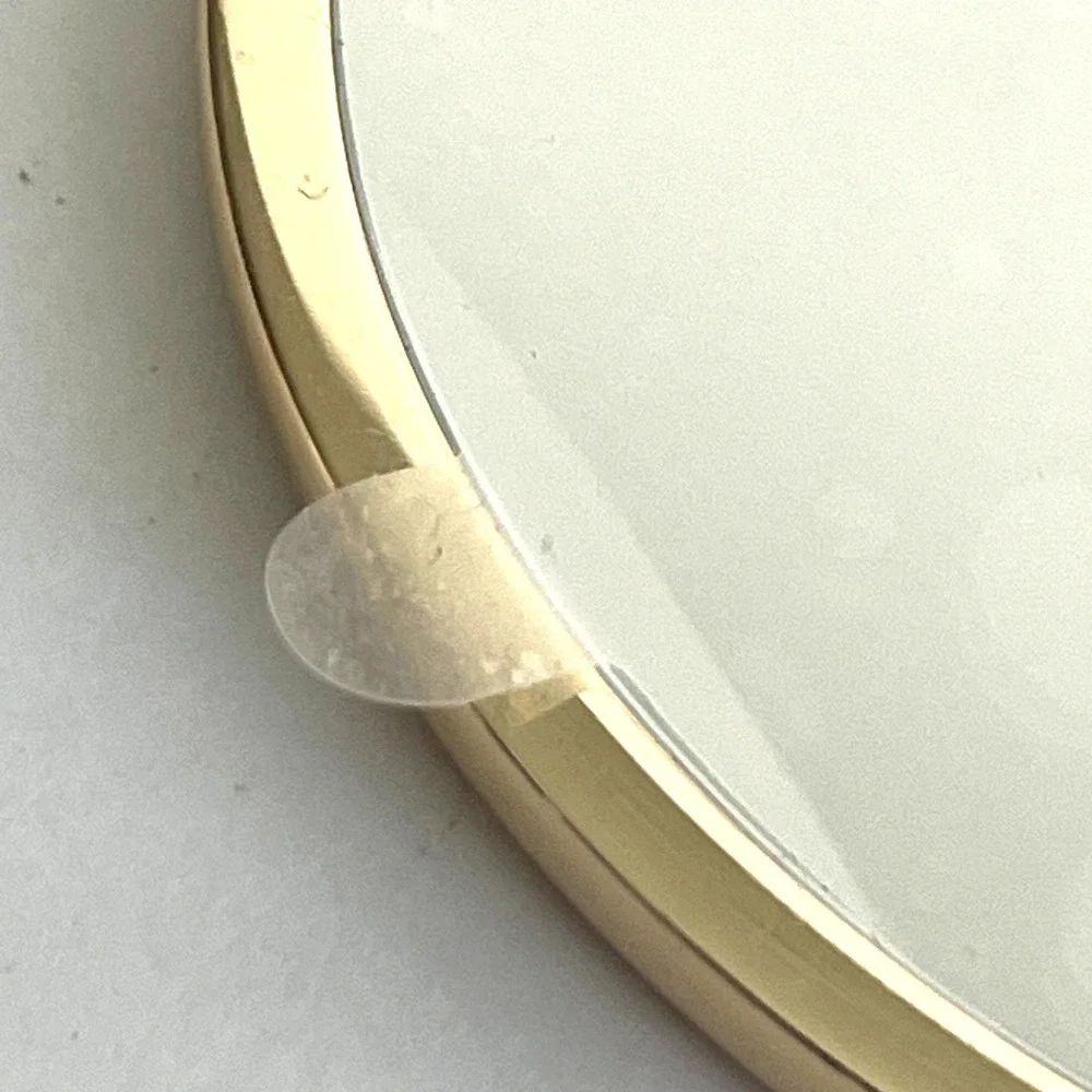NEW Bvlgari Le Gemme Cobra Gold Tone Pocket Mirror Logo Compact Purse no case